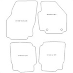 Ford Mondeo MK4 Car Mats with Twist Turn Fixing